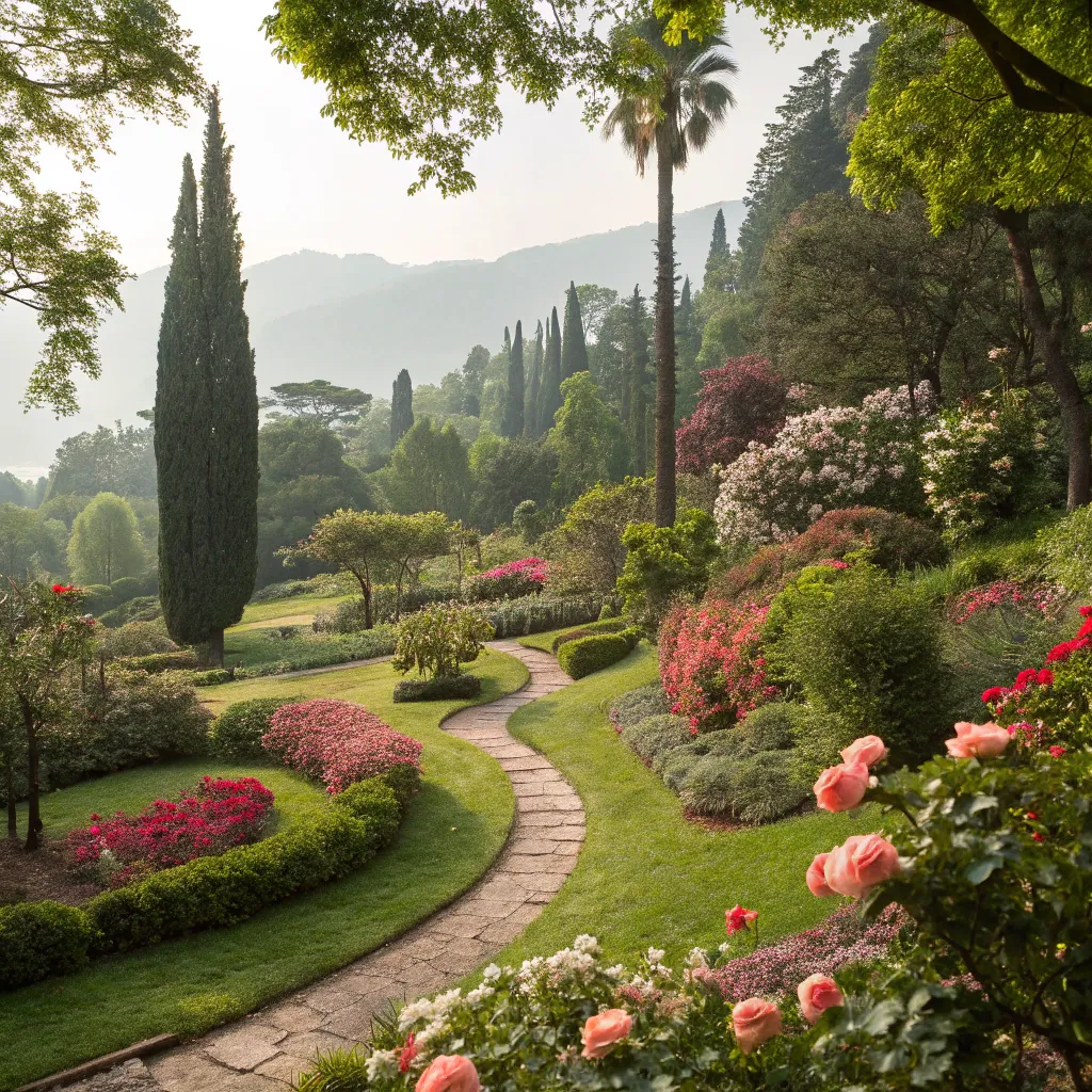 Beautiful lush garden design