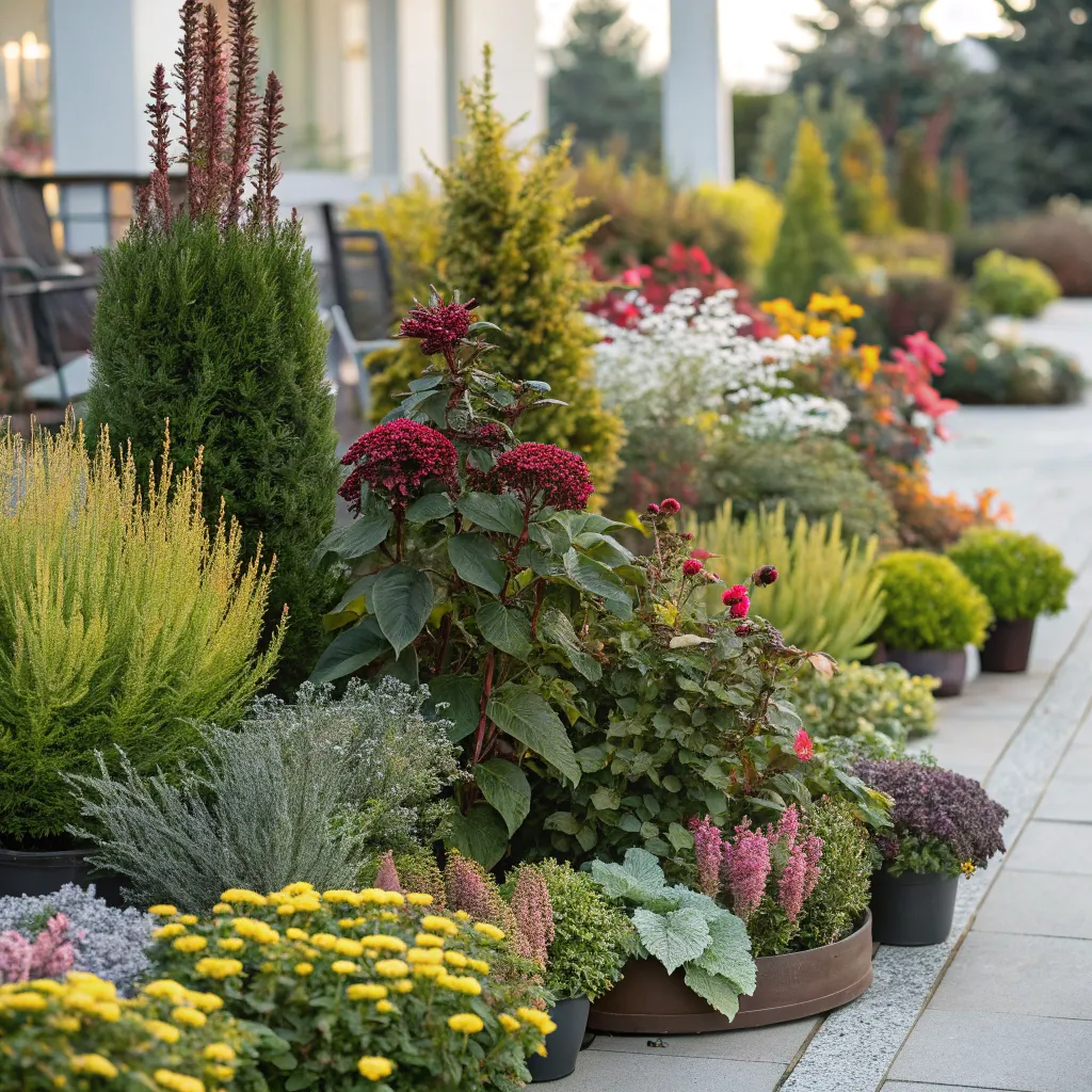 Selection of plants for garden design